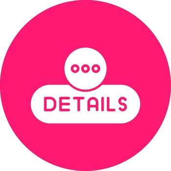 View Full Details Button Glyph Multi Circle vector