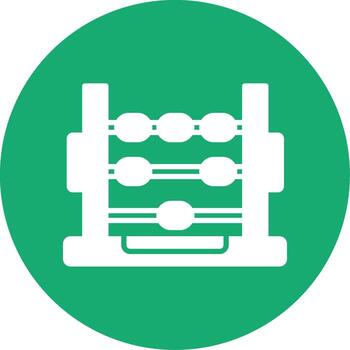 verde binario código corriente glifo multi circulo vector