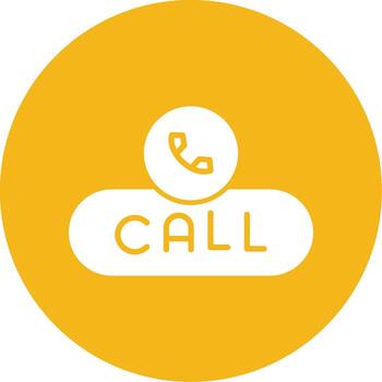 Call Now Button Glyph Multi Circle vector