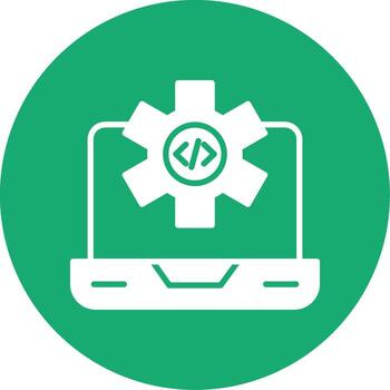 Dev Environment Workspace Glyph Multi Circle vector