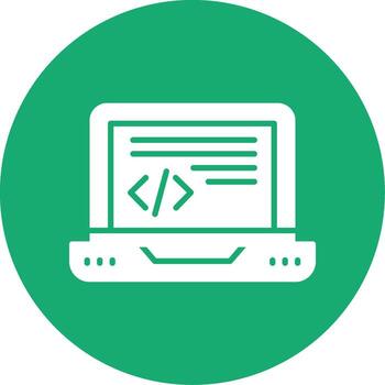 Text Based Code Editor Glyph Multi Circle vector