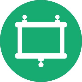 Foldable Projector Screen Glyph Multi Circle vector