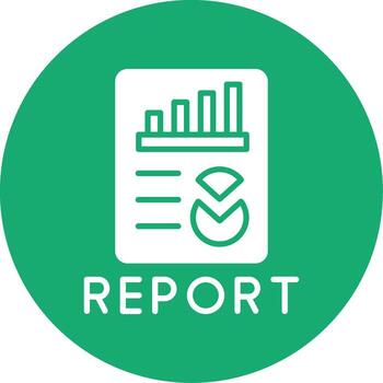 Executive Report Summary Glyph Multi Circle vector