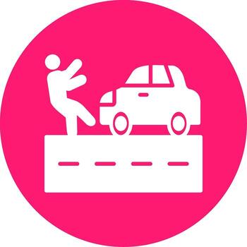 Post Accident Procedure Guide Glyph Multi Circle vector