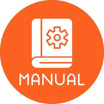 Instruction Manual Reference Glyph Multi Circle vector