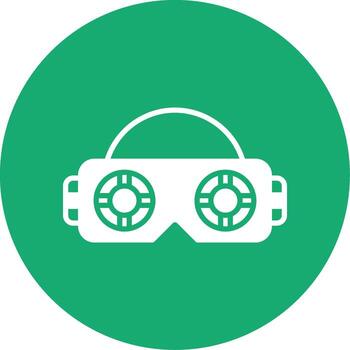 Augmented Reality Interface Glyph Multi Circle vector