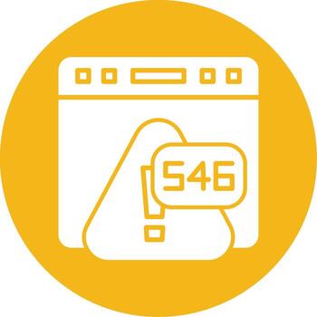 Error 546 Application Timeout Crash Glyph Multi Circle vector