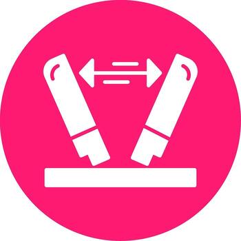 Payload Too Large Error Glyph Multi Circle vector