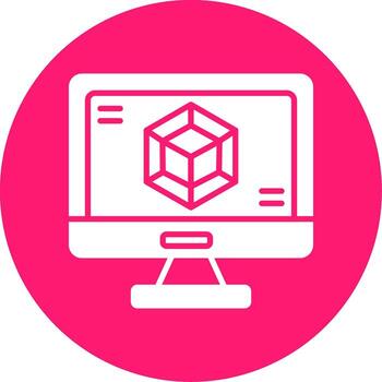 Webpack Module Bundler Icon Glyph Multi Circle vector