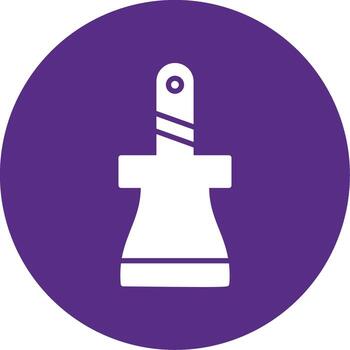 Flat Blade Scraper Glyph Multi Circle vector