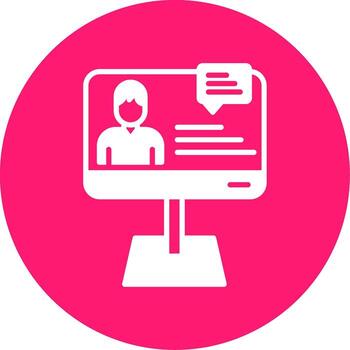 de marca seminario web hospedaje plataforma glifo multi circulo vector