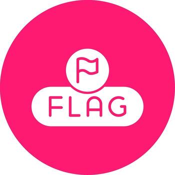 Report Content Button Glyph Multi Circle vector