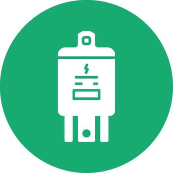 Electrical Circuit Relay Glyph Multi Circle vector