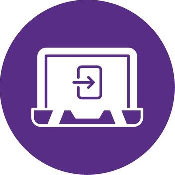 Login Timeout Notification Glyph Multi Circle vector