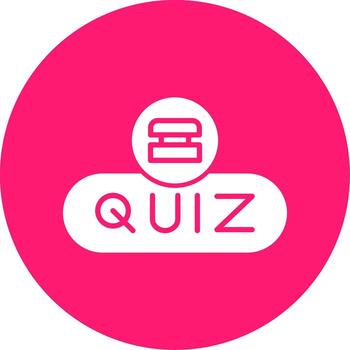 Take Quiz Button Glyph Multi Circle vector