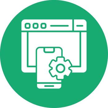 Progressive Web App PWA Glyph Multi Circle vector