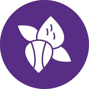 ultra Rico cacao mantequilla crema glifo multi circulo vector