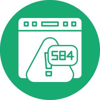Error 584 Authentication Cookie Invalid Glyph Multi Circle vector