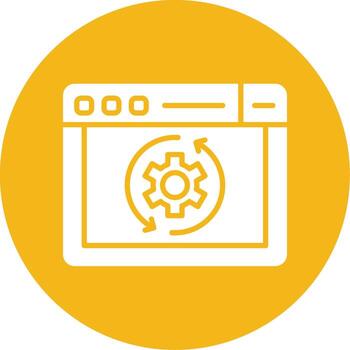 ui componente ciclo vital icono glifo multi circulo vector