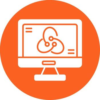 redux estado gerente símbolo glifo multi circulo vector