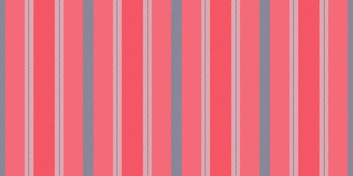 Pirect lines texture background, curtain seamless stripe fabric. Rkirt pattern textile vertical in red and light colors. vector