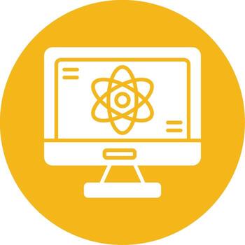 reaccionar gancho ciclo vital icono glifo multi circulo vector