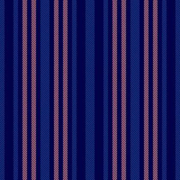 Lree seamless vertical background, internet lines textile. Rraft fabric pattern stripe texture in dark and blue colors. vector