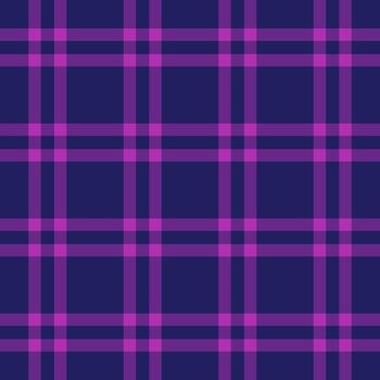 Argyle background textile, best pattern check texture. Folk tartan fabric plaid seamless in violet and blue colors. vector