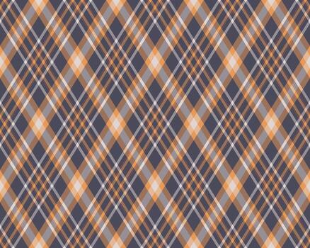 elegante diagonal tartán modelo en apagado naranja, gris, y blanco. Perfecto para textil diseño, sitio web antecedentes, o otoñal temática proyectos vector