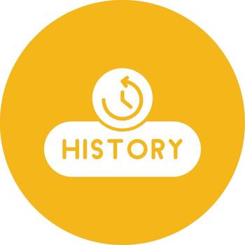 Activity History Button Glyph Multi Circle vector