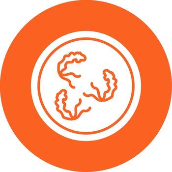 Mobiluncus curtisii Vaginal Flora Microbe Glyph Multi Circle vector