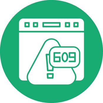 error 609 apoyo no encontró glifo multi circulo vector