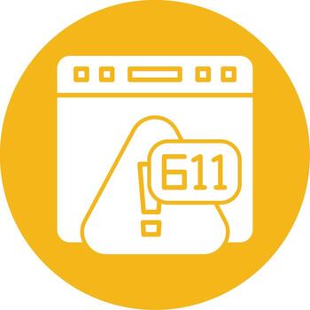 error 611 multi factor error glifo multi circulo vector