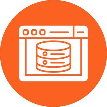 Web Caching Strategy Icon Glyph Multi Circle vector