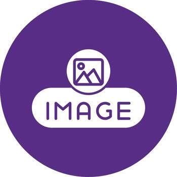 Insert Image Button Glyph Multi Circle vector