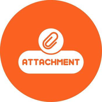 Add Attachment Button Glyph Multi Circle vector