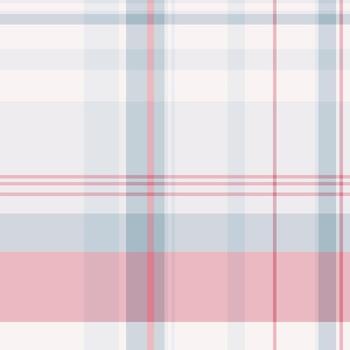 Plain check seamless , knit fabric tartan pattern. Cut out plaid textile background texture in white and light colors. vector