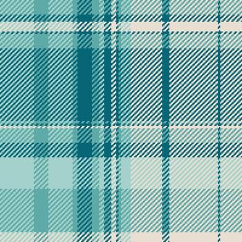 Teal plaid pattern. Versatile textile for backgrounds, apparel, design projects. Cozy, classic style for a wide range of creative applications. vector