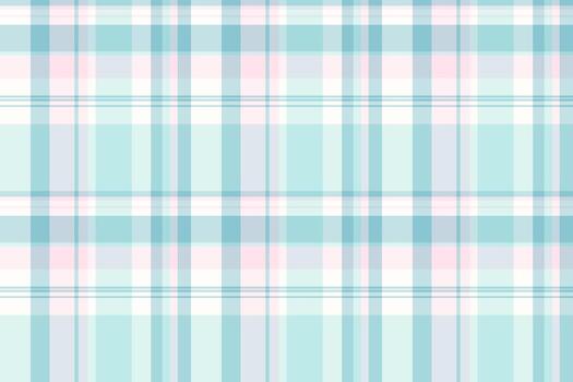 Gentle pastel plaid pattern, perfect for backgrounds and designs evoking softness. Its calming color scheme offers versatility in creative projects. vector