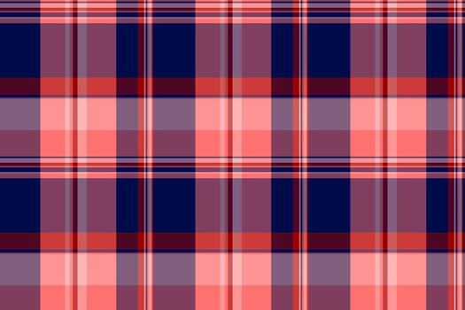 70s texture seamless, american textile pattern check. Scratch plaid tartan fabric background in red and pink colors. vector