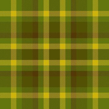 Creation check texture textile, warp background pattern seamless. Artwork fabric plaid tartan in yellow and lime colors. vector