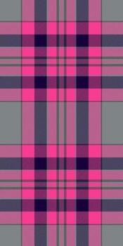 Vibrant pink and gray plaid pattern. Perfect for fashion, textile, and web design projects. This bold, seamless texture offers a modern, energetic feel, ideal for backgrounds or repeating elements. vector