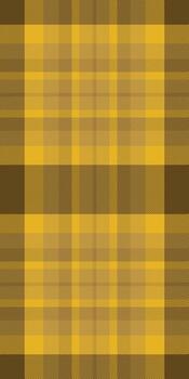 Advertisement plaid fabric seamless, throw textile tartan check. Oilcloth texture pattern background in amber color. vector