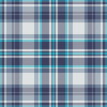 Stylish teal and grey plaid pattern. Perfect for textile design, apparel, or website backgrounds. This seamless texture evokes a sense of modern comfort and classic style. vector