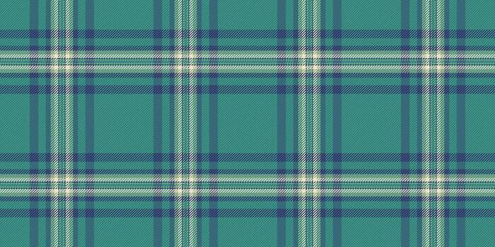 Seamless teal and cream plaid pattern. Perfect for textile design, website backgrounds, or fashion projects. Evokes feelings of comfort and style. A versatile image for various design applications. vector
