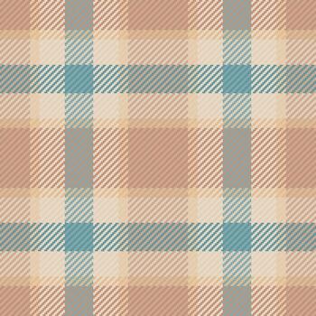Subtle teal and beige plaid pattern. Perfect for textile design, website backgrounds, or crafting projects. Elegant, neutral tones create a calming and sophisticated aesthetic. vector