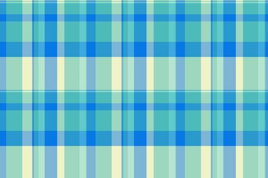 Royalty seamless fabric check, scratch texture textile plaid. Popular background pattern tartan in cyan and teal colors. vector