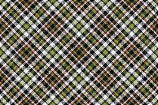Elegant plaid pattern with green, black, red and white. A classic textile design, ideal for backgrounds, apparel, or creative projects. Timeless versatile vector