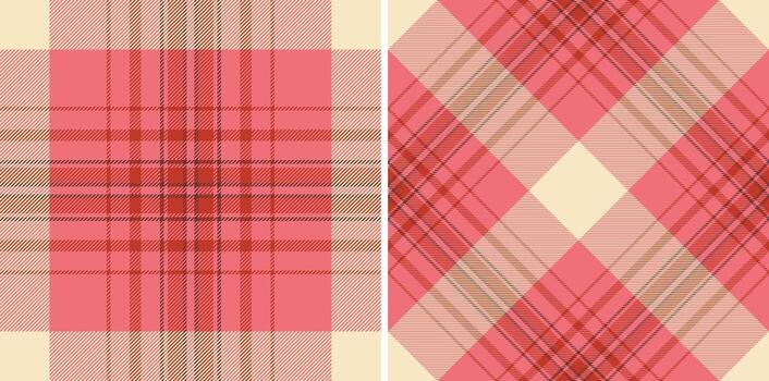 Fabric plaid seamless of texture check background with a pattern textile tartan. Set in gradient colors. Scottish fashion trends. vector