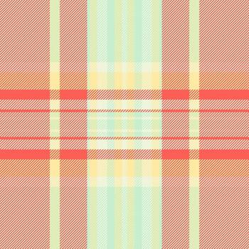 Creative background pattern plaid, retro tartan texture. Gingham textile check fabric seamless in light and red colors. vector